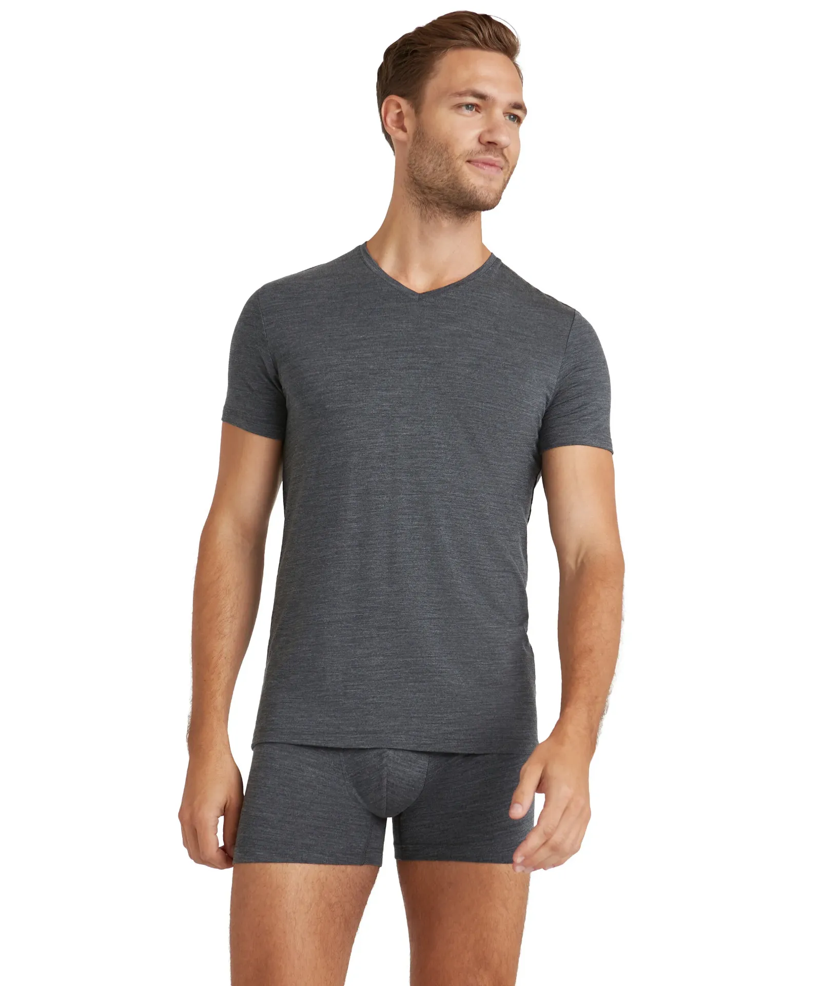 Clima Wool korte mouw V-hals