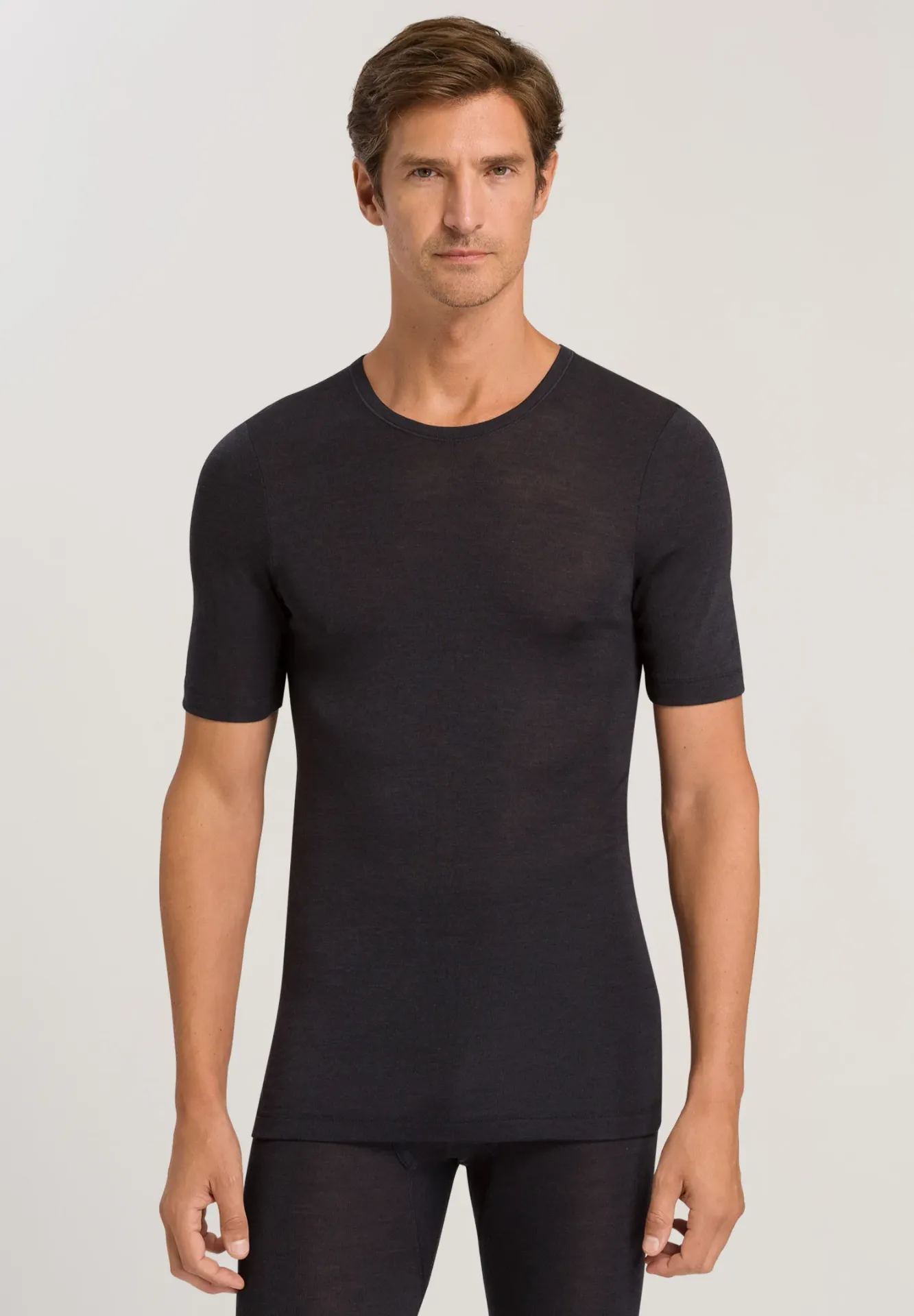 Wool en silk korte mouw