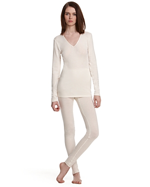 Wool en silk lange mouw